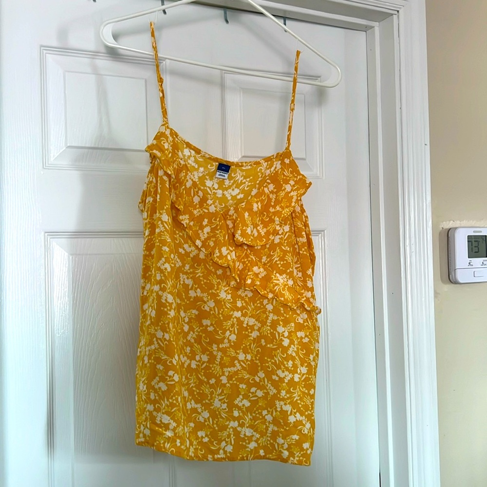 Old Navy yellow tank